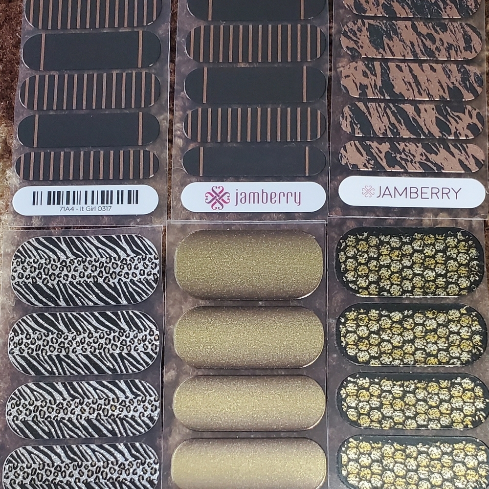 10 JAMBERRY NAIL WRAP Half Sheets - Picture 2 of 6